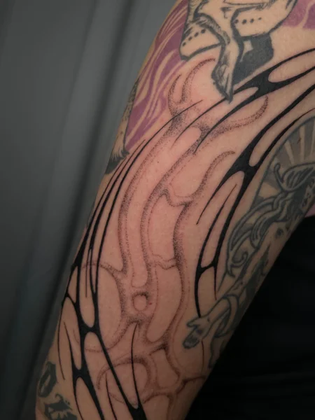 Dotwork-Tattoo von blackharetattoo, Leipzig