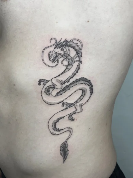 Drachen-Tattoo von ink.ria, Leipzig