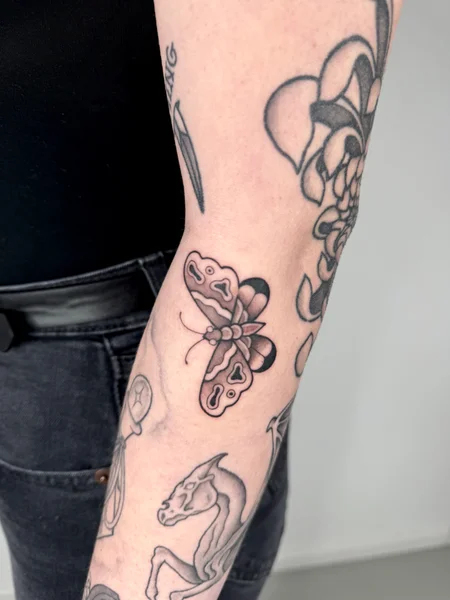 Organ donation OPT.INK tattoo, style variant 9
