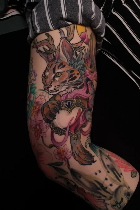 Neotraditional-Tattoo von seraredwood, Berlin